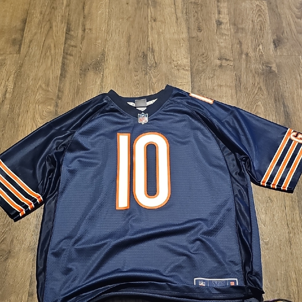 NFL Trubisky Bears Football Pro Line Dark Blue Jersey Xlarge Men #10 Chicago